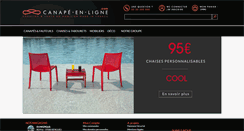 Desktop Screenshot of canape-en-ligne.com